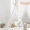 White Kids Teepee Play Tent with Window Indoor Outdoor Playhouse Playroom Home